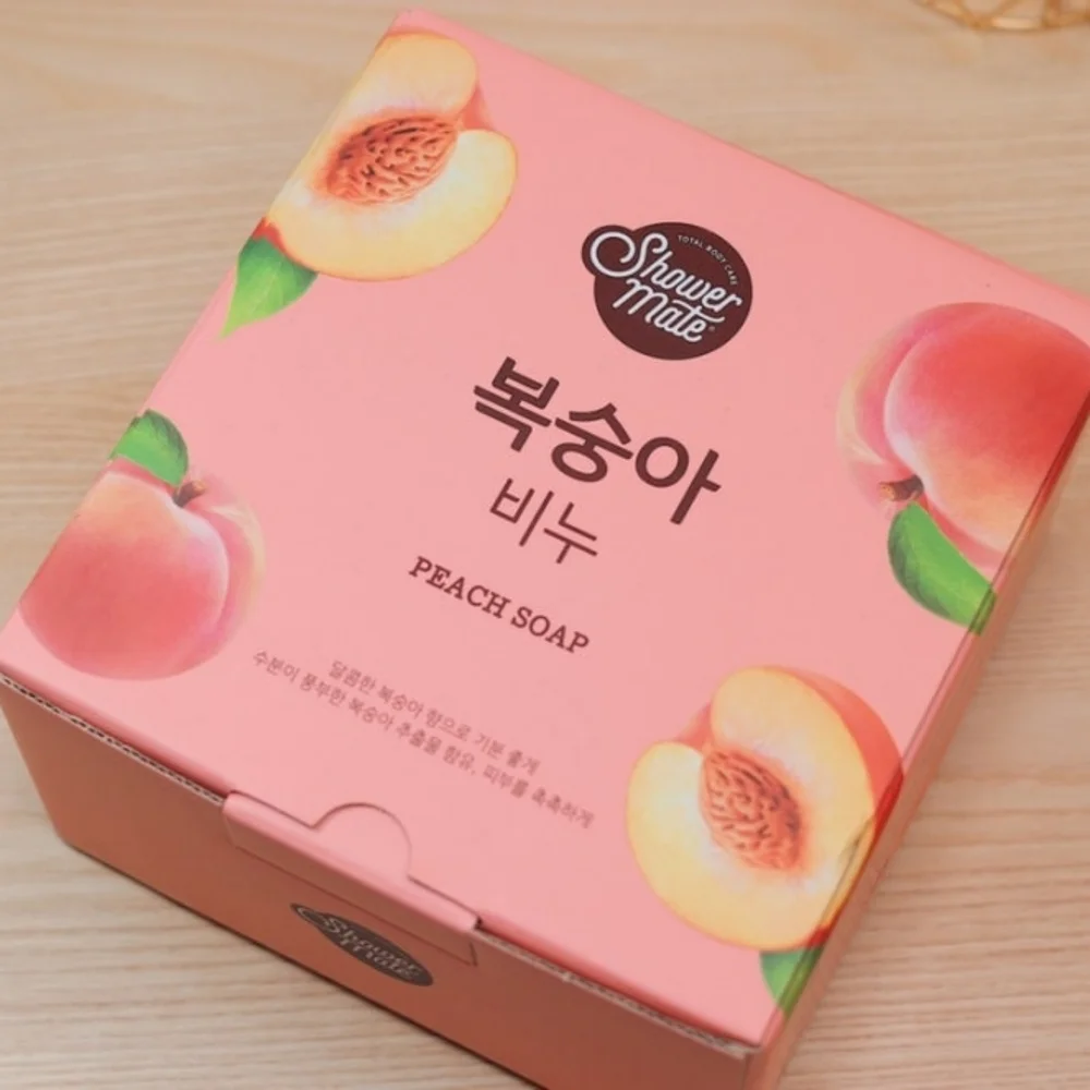 Shower Mate Natural Peach Soap Set Of 12 x 3.17 oz (90 g)